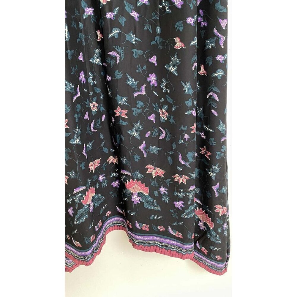 💕NATALIE MARTIN💕 Heather Silk Maxi Slip Dress ~ Lotus Print Nero Medium M NWT - Picture 3 of 14